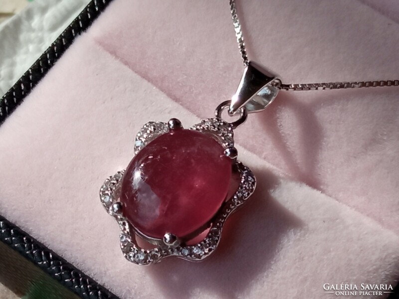 Ruby 925 silver pendant