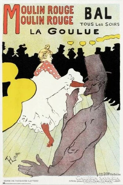 Moulin Rouge - La Goulue Plakát reprodukció