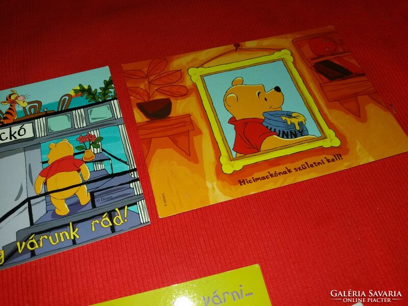Retro postcard package 5 post clean Winnie the Pooh disney humorous factory condition 24
