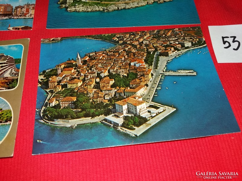 Régi képeslapok (Jugoszlávia) Horvát tengerpart 1960-70-s évek 4 db egyben 53