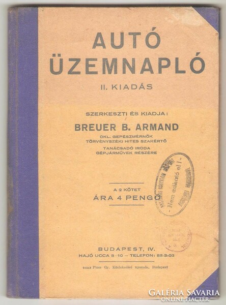 Breuer b. Armand: car log book