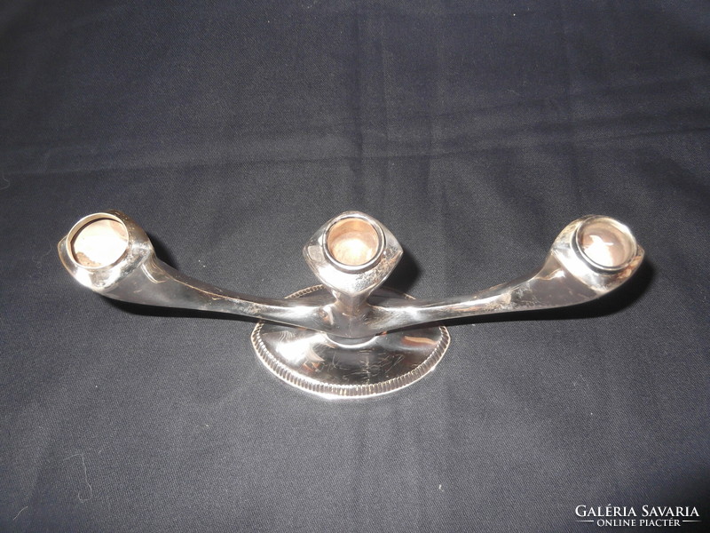 Silver art deco candle holder (835 delicacy)