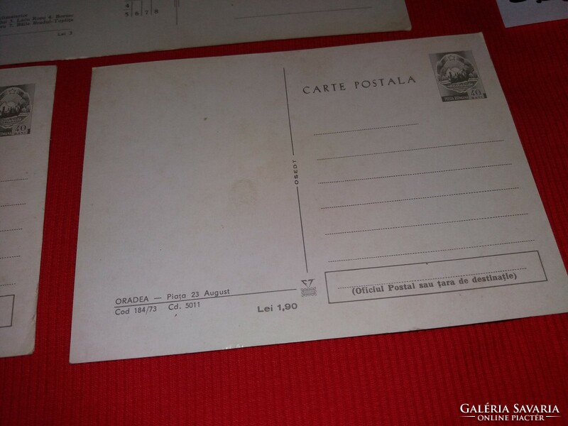 Régi képeslapok (román) ERDÉLY - ARAD Tusnádfürdő és a Hargita 1960-70-s évek 3 db egyben 58