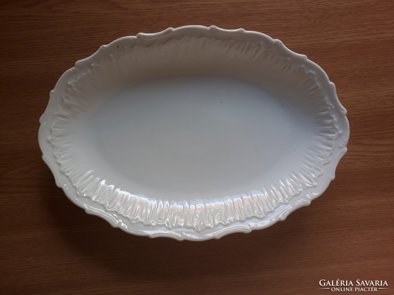Gyönyörű antik porcelán fehér pecsenyés tál