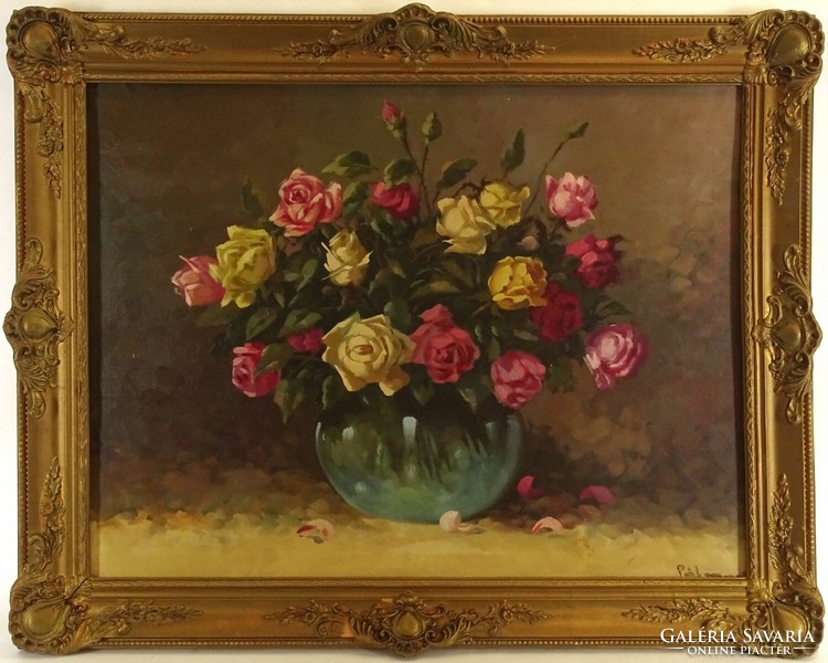 1O315 xx. Century painter: rosy table still life