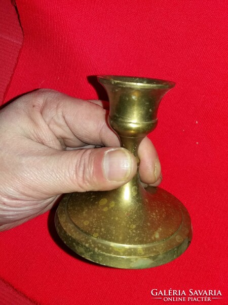 Old copper single flame candle holder in very nice condition according to the pictures 14 cm