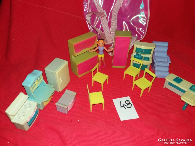 Quality traffic goods older doll furniture for 10 cm dolls in a storage bag according to the pictures 48