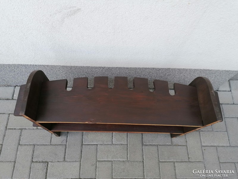 Large wooden wall shelf, taped