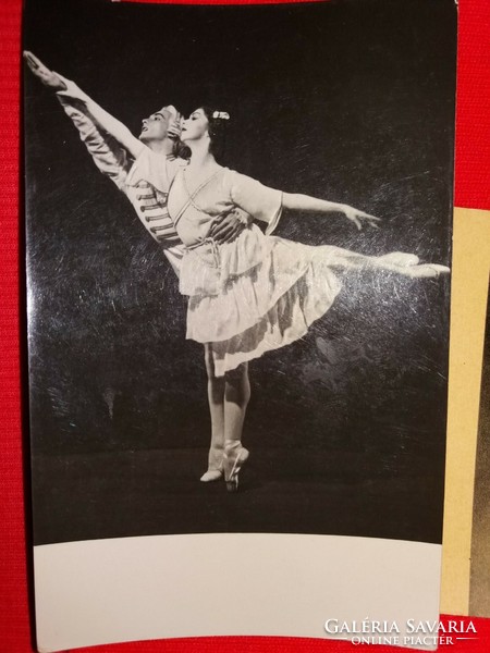 Régi képeslap sorozat fekete fehér balett, Müller Margit és Ősy János 3 db egyben a képek szerint
