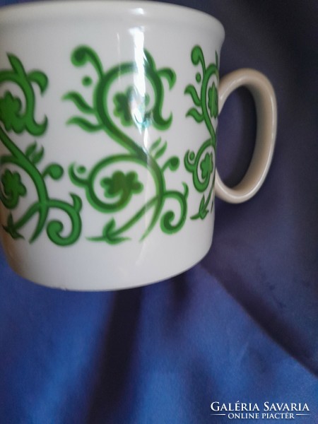 Zsolnay green motif cup 2 dl