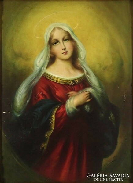1O333 Innocent Ferenc (1859-1934) : Szűz Mária 122 x 96 cm