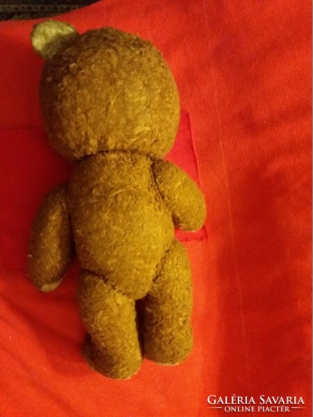 Hands stuffed with antique rag and straw feet head moving teddy bear teddy bear as shown 44 cm