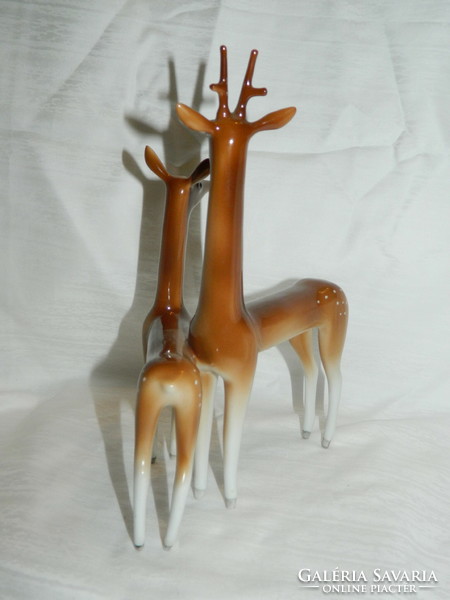 Ravenclaw art deco deer pair
