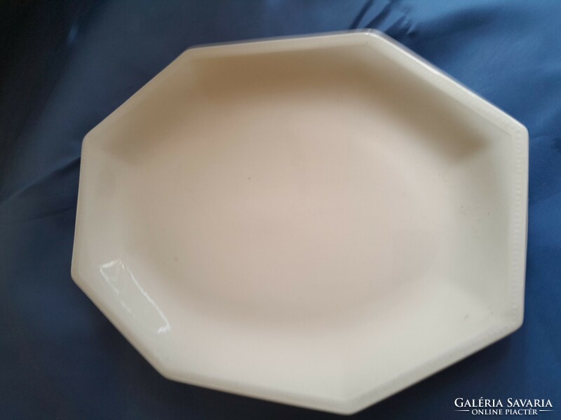 Fehér  tányér asztalközép angol