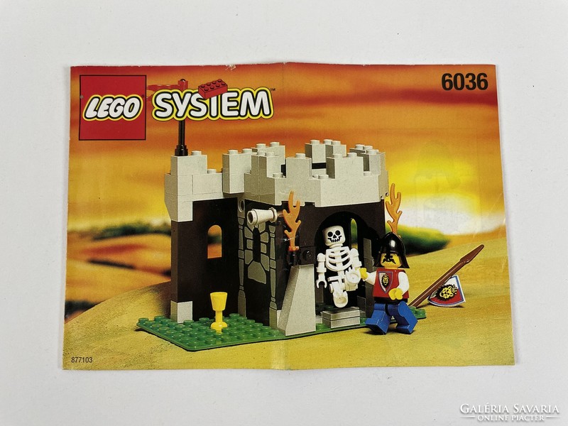 Lego 6036 castle - skeleton surprise - assembly instructions - booklet 1995