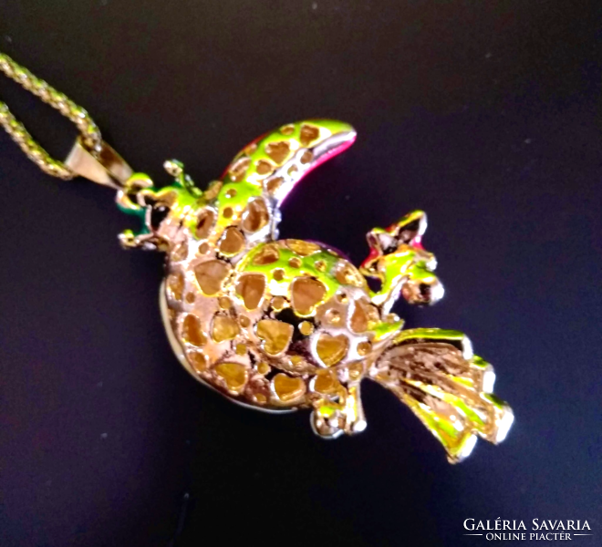 Betsey Johnson 3 D-s Szarvascsőrű madár pulóver nyaklánc 66