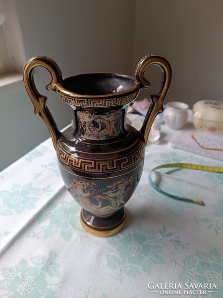 Greek two-handled vase (22 cm)