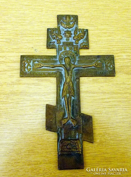 XIX. Orthodox bronze cross of the century