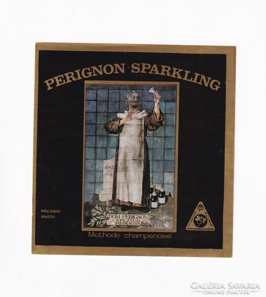 Perignon sparkling method champagne label