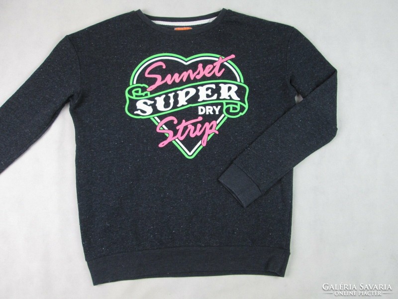 Original superdry (s / m) long-sleeved women's light loose pullover
