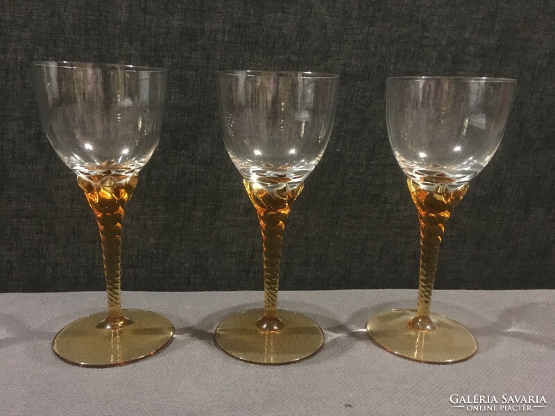 3 glasses of Mirano liqueur! In perfect condition!!!! 17X7 cm!!!