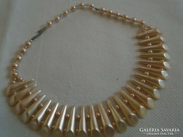 Antik nyaklánc collier egyedi kuriózum ritkaság ez a formavilág 44,5 gramm  35,5 cm