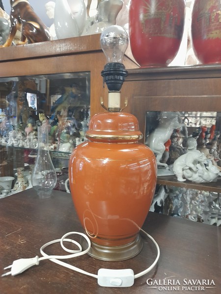 Porcelain vase table lamp body. 50 Cm.
