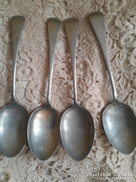 Nice old spoon nickel-plated 18 cm
