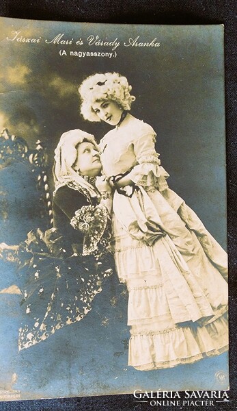 1910 Deszső Szomory: the Grandmother's Play Jászai Mari Várady Aranka dramatist photo sheet sterlisky photo