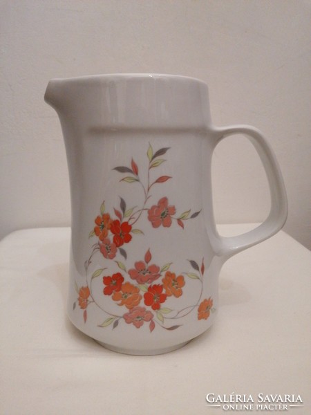 Alföldi porcelain jug with floral pattern