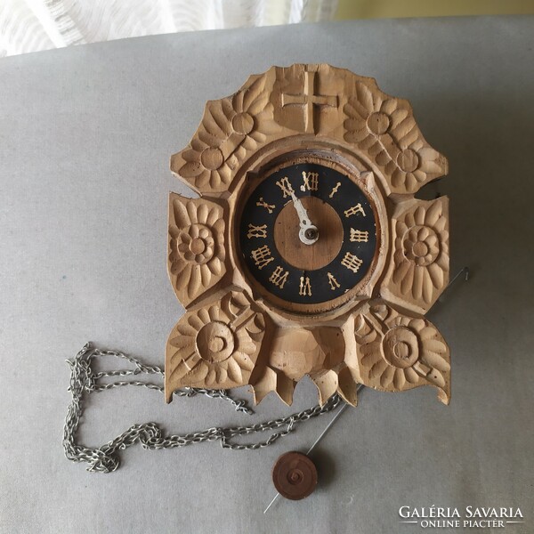 Old carved clock for sale!