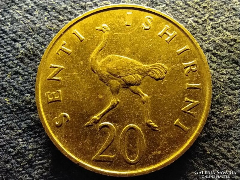 Tanzania ostrich 20 cents 1981 (id80705)