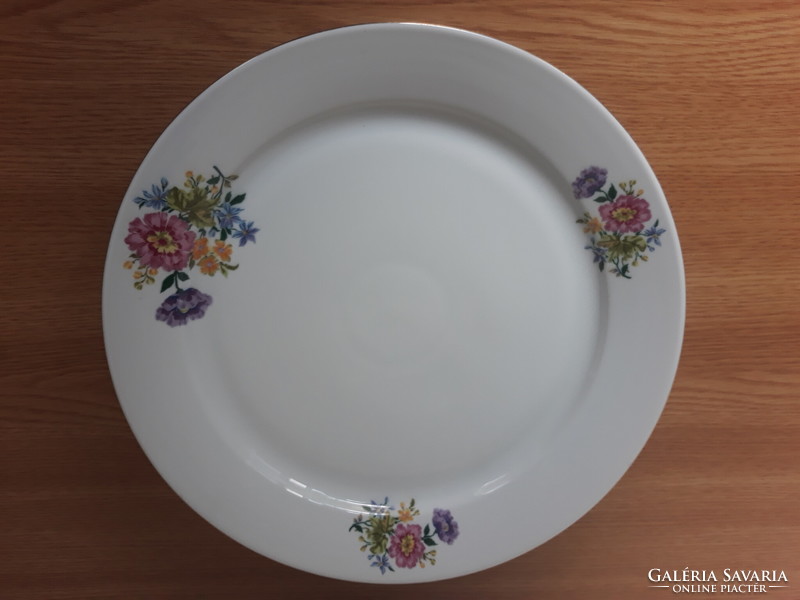 Alföldi porcelain cake bowl with flower bouquet, 28.5 cm