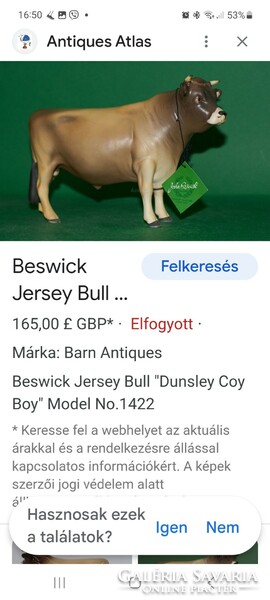 Jersey Bull biszkvit bika figura