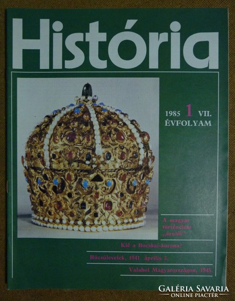 História folyóirat 1985