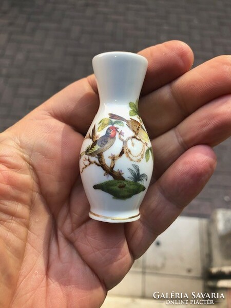 Herend porcelain vase, flawless, 7 cm, as a gift. Rothchild pattern