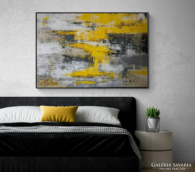 Andrea elek - jade - abstract painting - 100x150 cm
