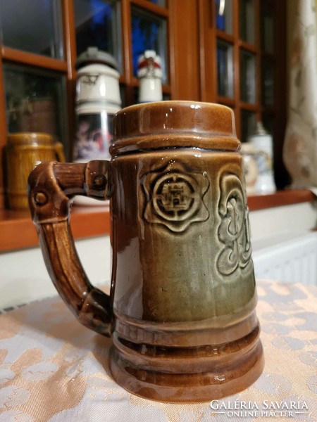 Czech ceramic beer mug