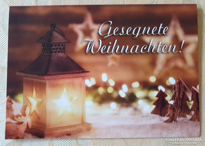 Karácsonyi képeslap postatiszta üdvözlőlap üdvözlőkártya levelezőlap