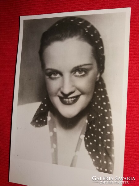 Antik 1942 Tolnai Klári portrés képeslap gyönyörű postatiszta gyűjtői állapotban Áldor fotó