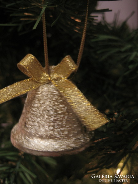 Retro golden bell Christmas tree decoration