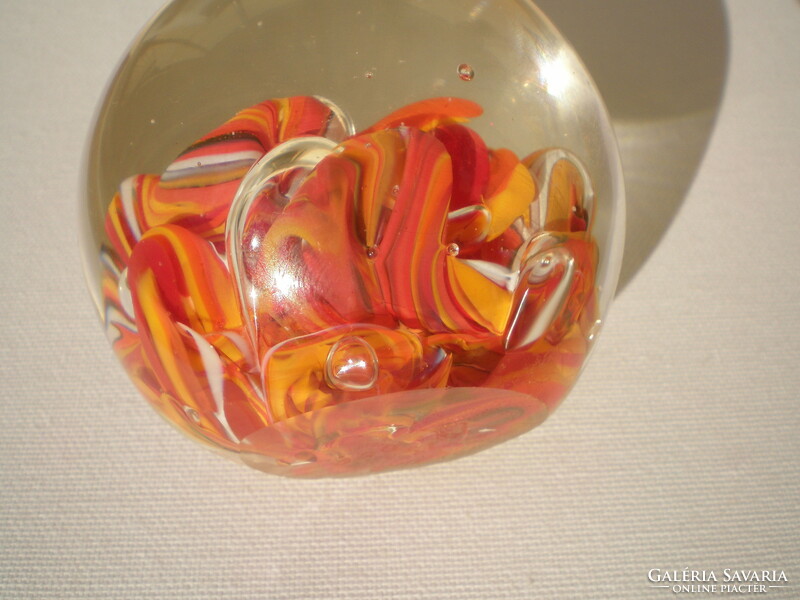 Mdina craftsman wonderful glass paperweight, Malta, new
