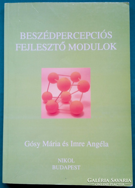 Mária Gósy: speech perception development modules pedagogy > special pedagogy > communication