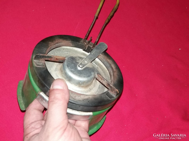 Old camp / camping / military food canned armored heater in fair condition according to the pictures