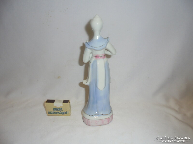 Porcelain lady in a long dress - nipp, figure - 22 cm