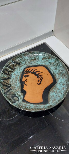Savaria ceramic wall decorative bowl