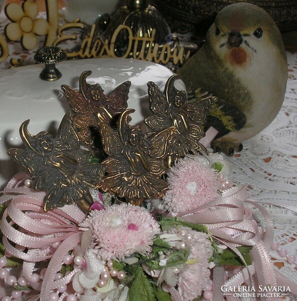 Virágtündér fém dísz  dekoráció