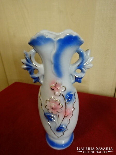 Hungarian glazed ceramic vase, work of an industrial artist. Jokai.