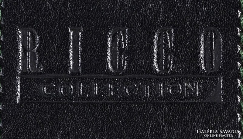 1O765 ricco collection Italian black leather women's bag