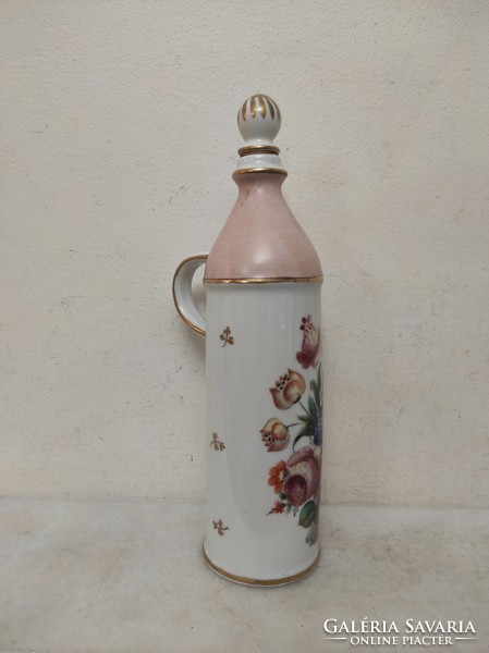 Antique apothecary jar with painted white porcelain inscription drug pharmacy medical device 863 7032